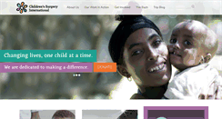 Desktop Screenshot of childrenssurgeryintl.org